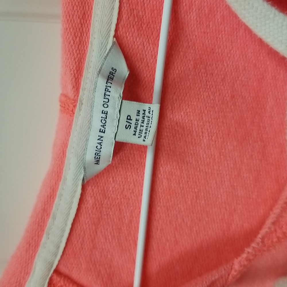 American Eagle Outfitters hoodie coral sz S - Picture 5 of 8